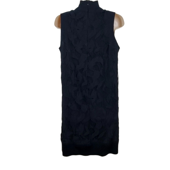 RAG & BONE | SOFIYA LACE MOCK SLEEVELESS FLORAL WOOL BLACK DRESS WOMEN'S SIZE XS - Picture 10 of 17